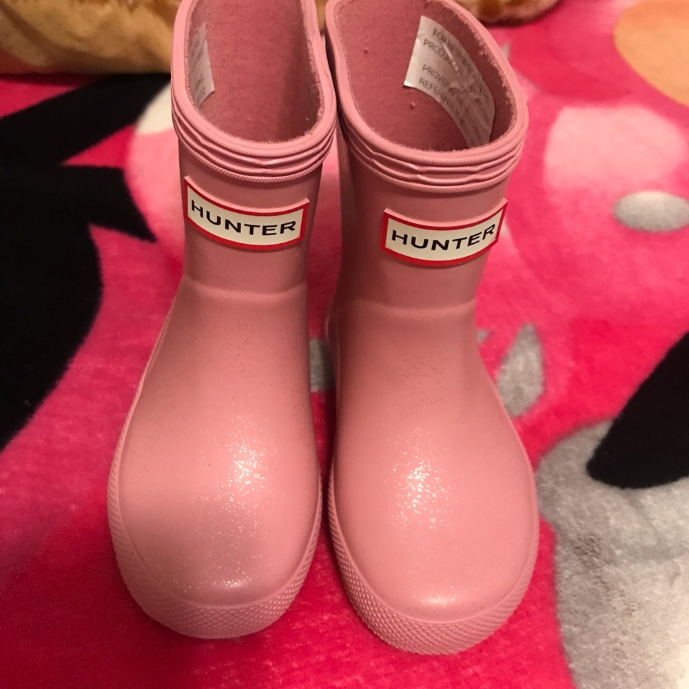 Pink Toddler hunter boots sz 4